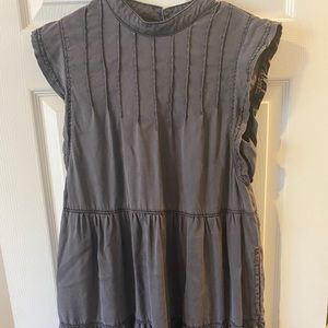 Grey Tiered Anthropologie Dress